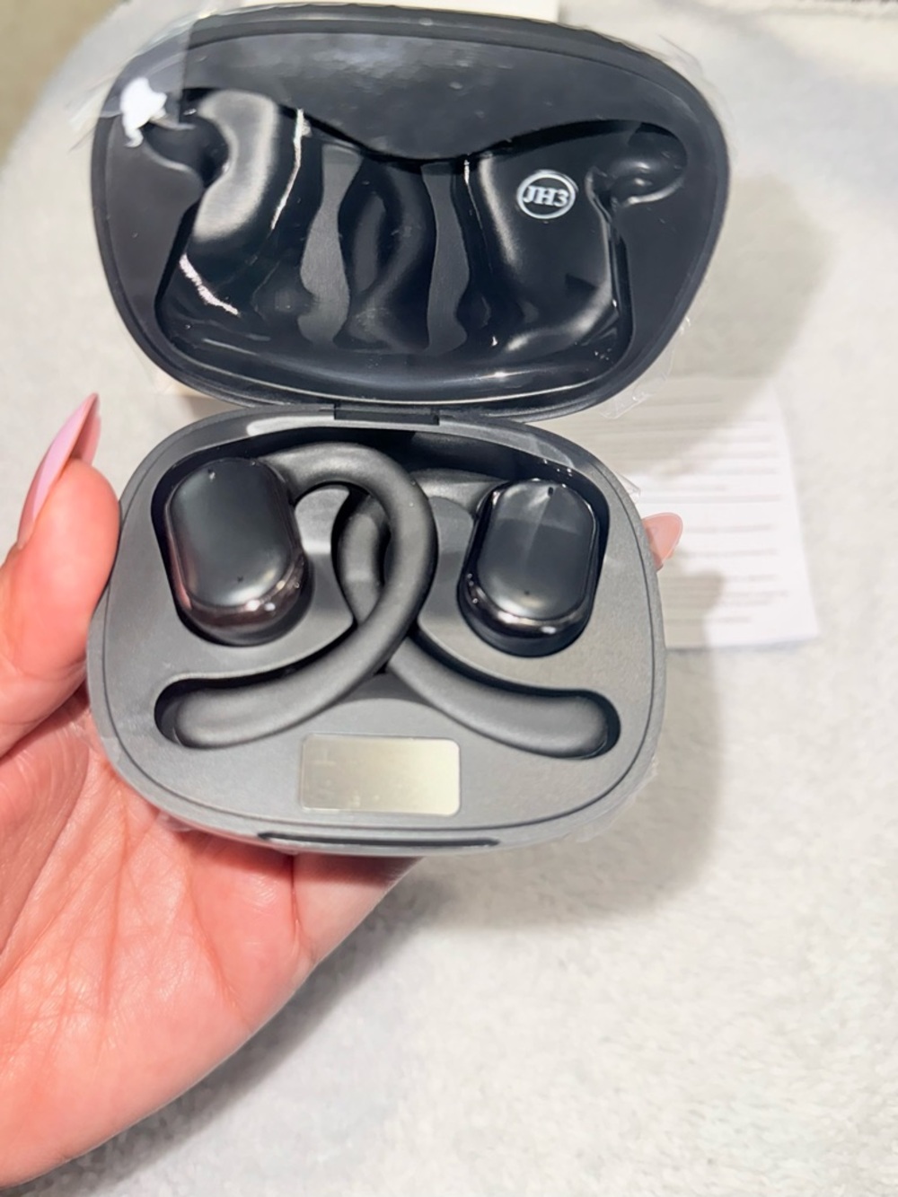 Wireless Headphones Bone Driving Bluetooth JH3 Sports Black - New in Box